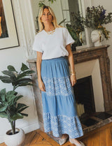 Yara blue skirt