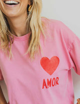 T-shirt rose & rouge Amour