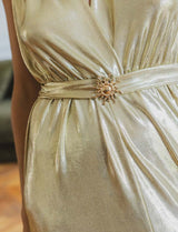 Robe dorée Calista