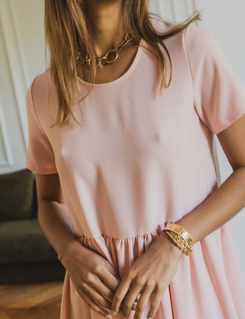 Vestido rosa Carlota
