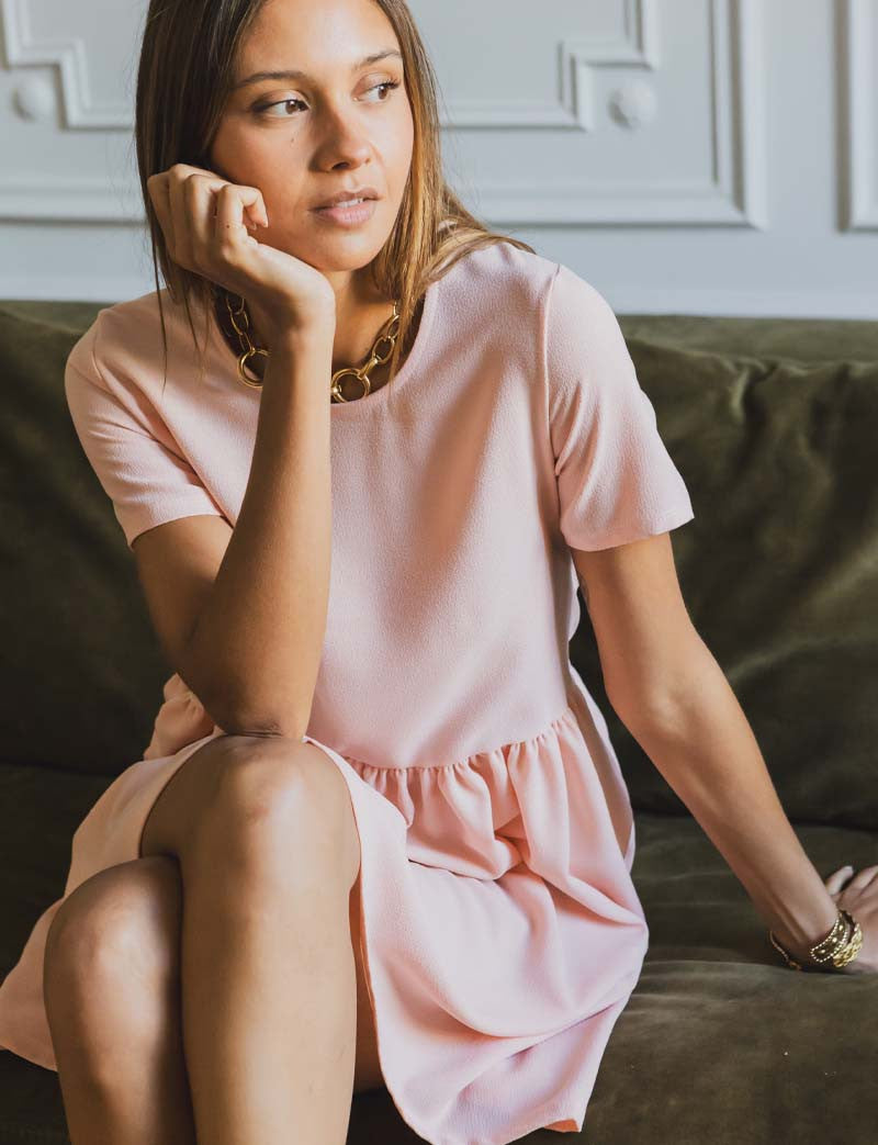 Vestido rosa Carlota