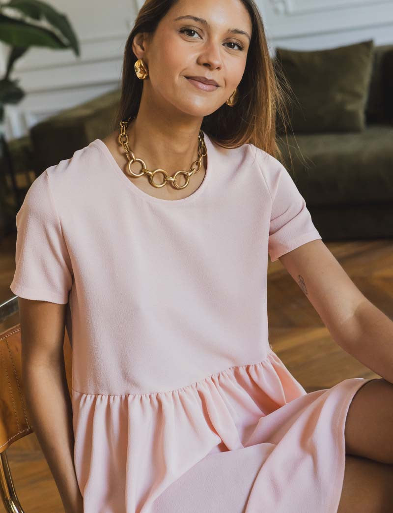 Vestido rosa Carlota