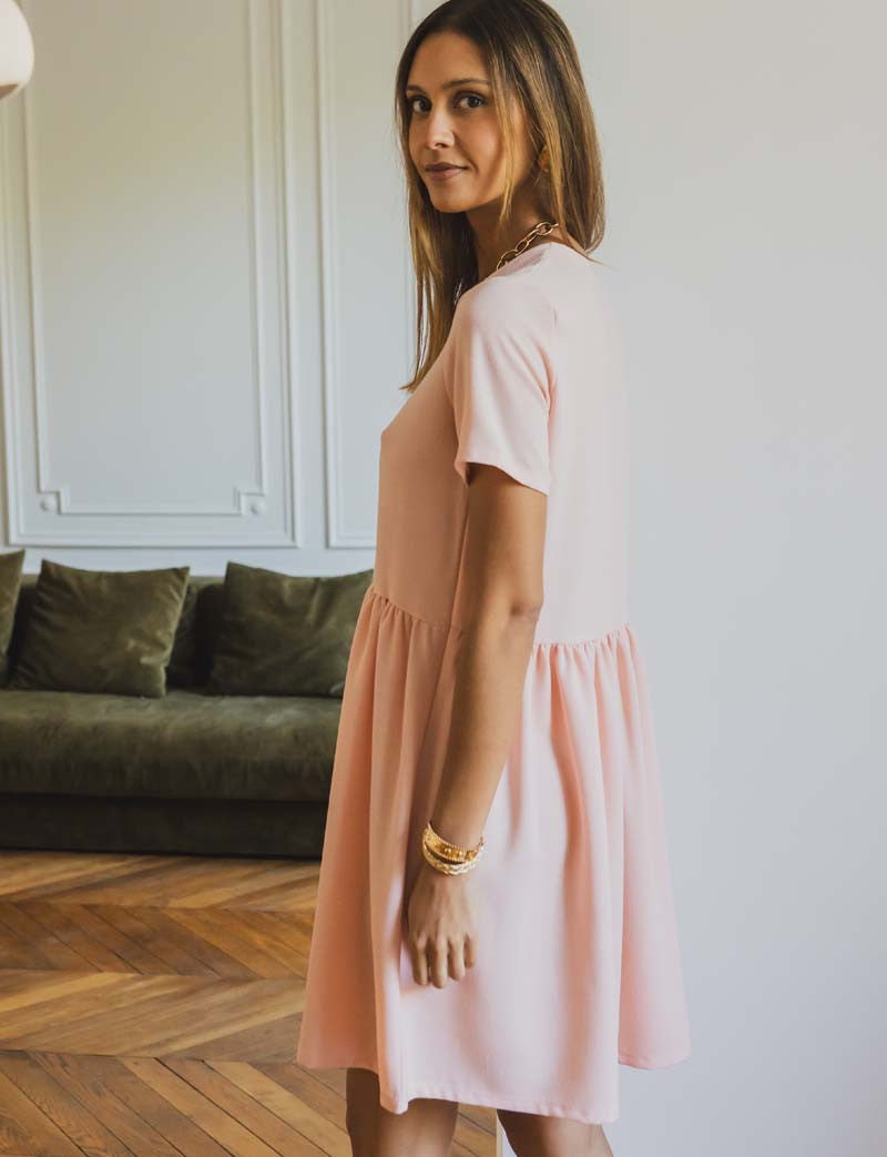 Vestido rosa Carlota