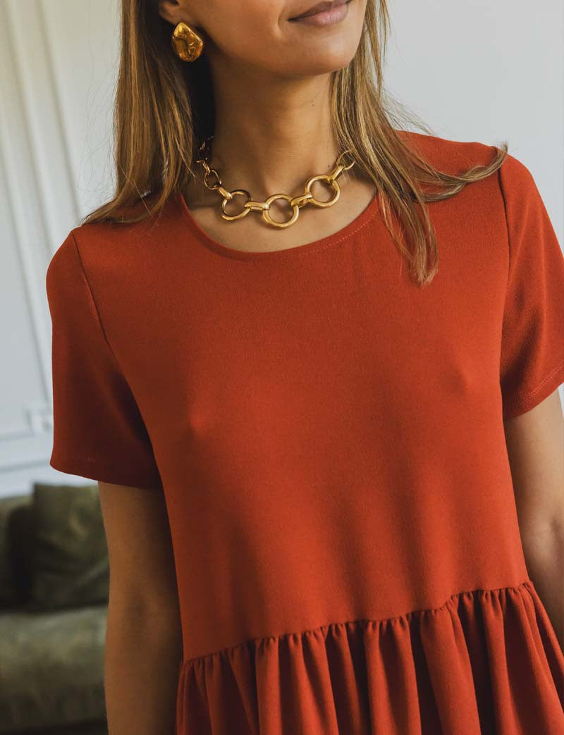 Robe terracotta Carlota