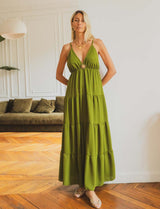 Sunniva green dress
