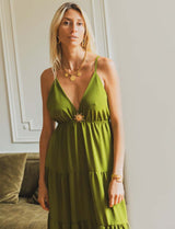 Sunniva green dress