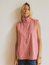 Gilet à rayures rouge Vale