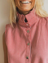 Gilet à rayures rouge Vale