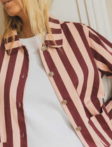 Ezrie pink &amp; burgundy jacket
