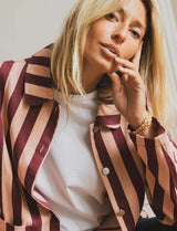 Ezrie pink &amp; burgundy jacket