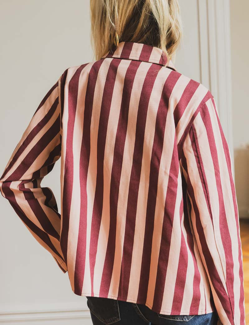 Ezrie pink &amp; burgundy jacket