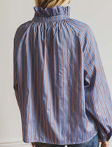 Camisa azul y burdeos Gracen