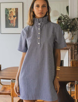 Robe marine à rayures Doma