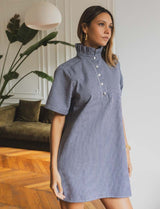 Robe marine à rayures Doma