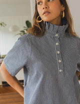 Robe marine à rayures Doma