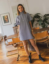 Robe marine à rayures Doma