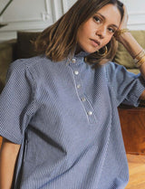 Robe marine à rayures Doma