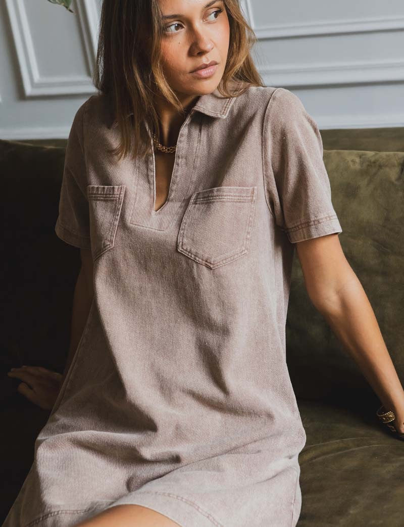 Robe taupe Monett