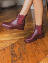 Bottines bordeaux Rainy
