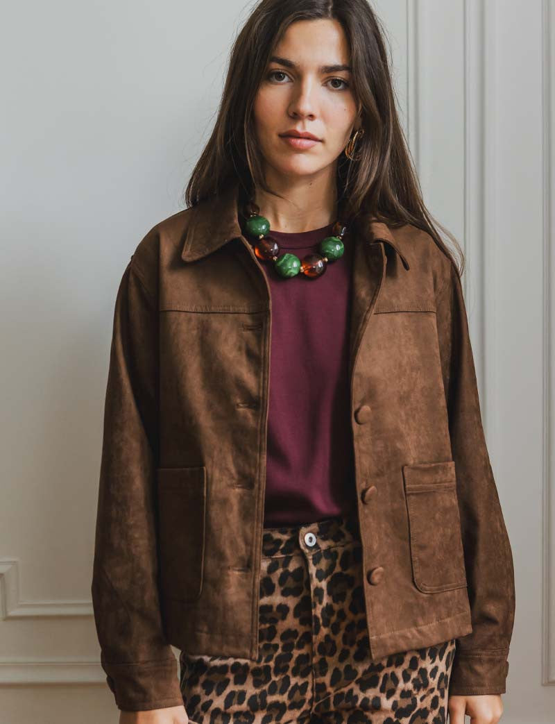 Veste marron Rafa