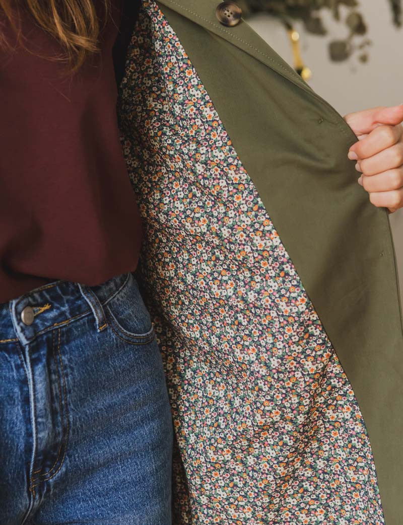 Trench olive Lubin