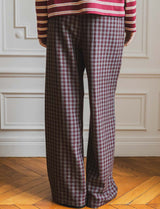 Pantalon gris & bordeaux Simon