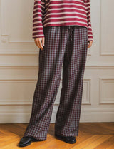 Pantalon gris & bordeaux Simon