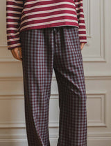 Pantalon gris & bordeaux Simon