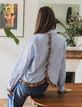 Chemise à rayures & léopard Andy