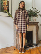 Vestido burdeos Shany