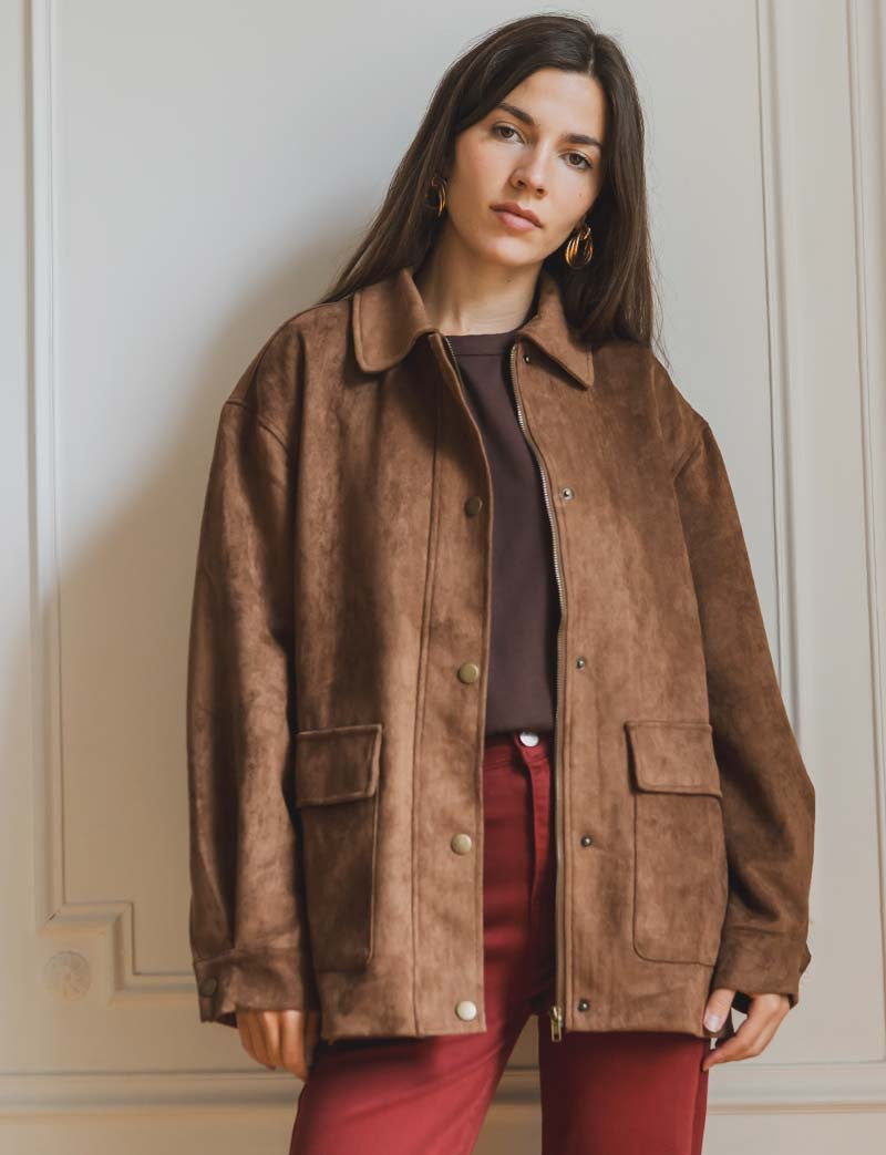 Veste marron Mani