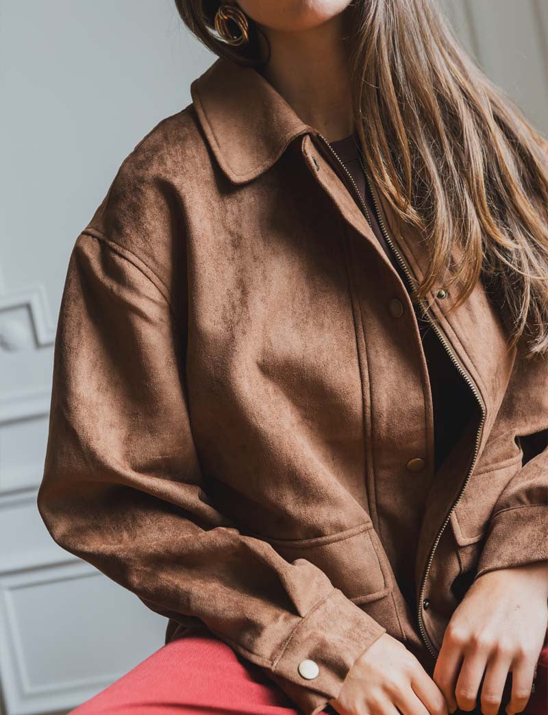 Veste marron Mani