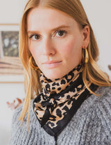 Foulard léopard & noir 2