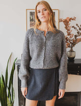 Beya checkered skirt