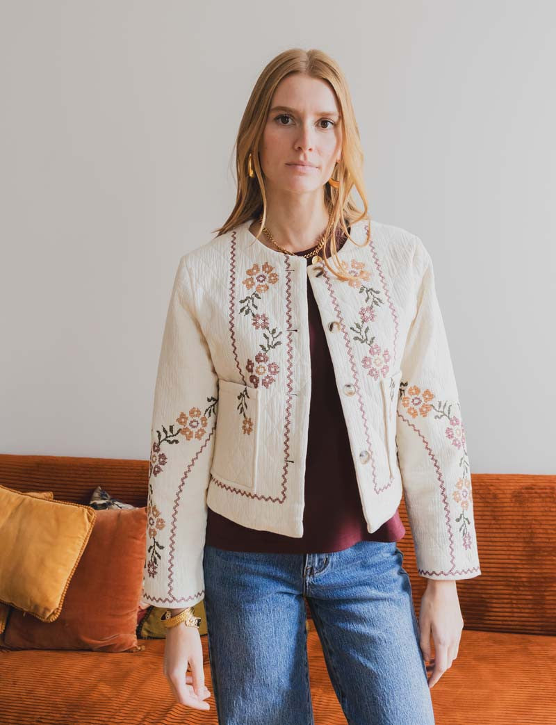 Chaqueta écru Lyvor