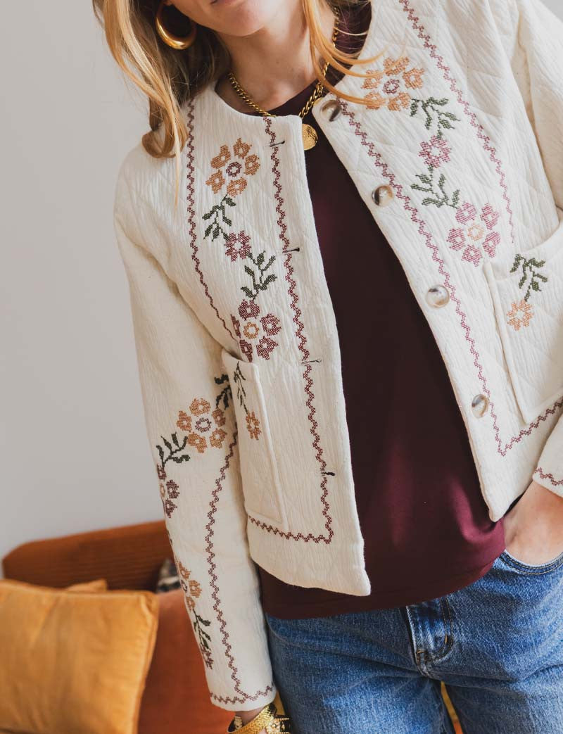 Chaqueta écru Lyvor