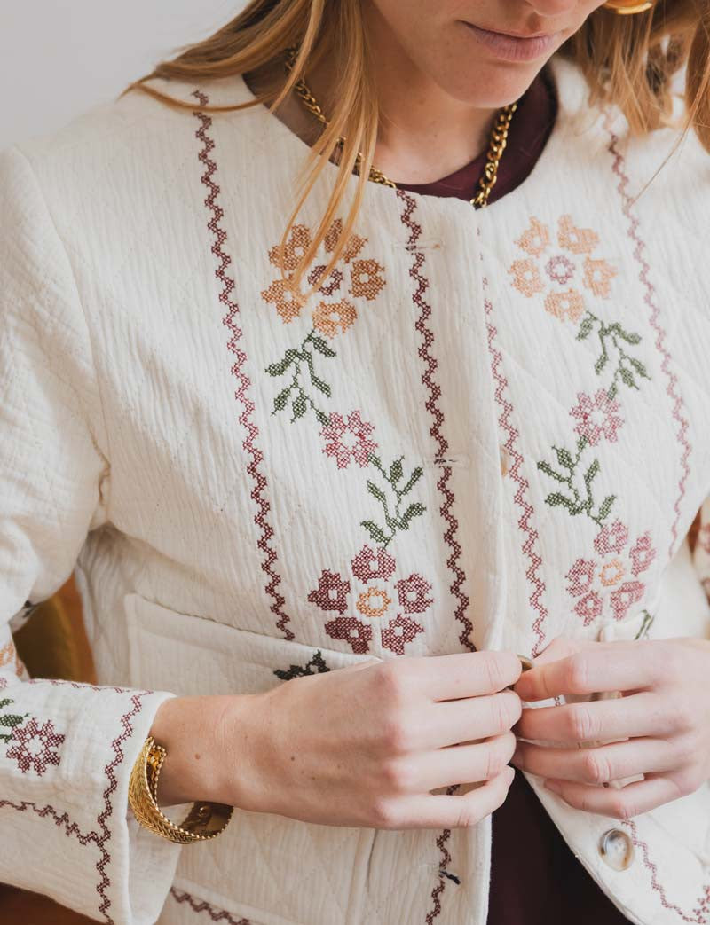 Chaqueta écru Lyvor