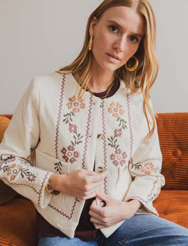 Veste écrue Lyvor