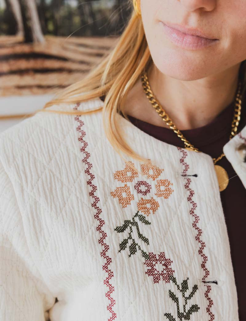 Chaqueta écru Lyvor