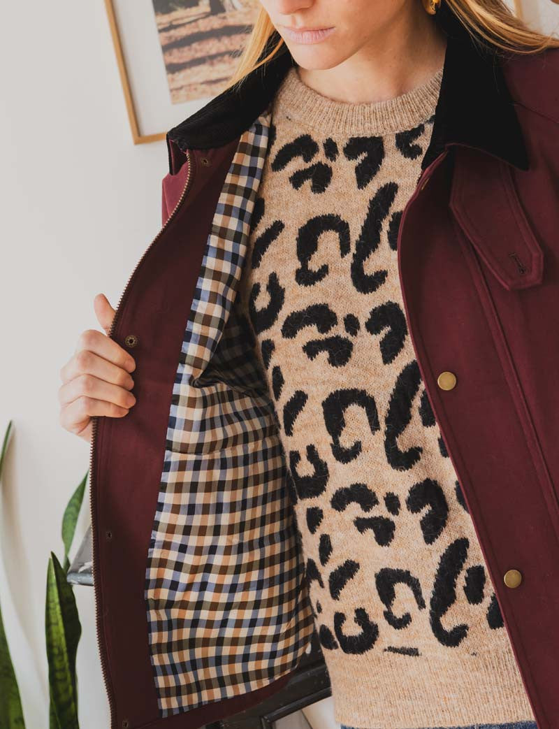 Veste bordeaux Evris