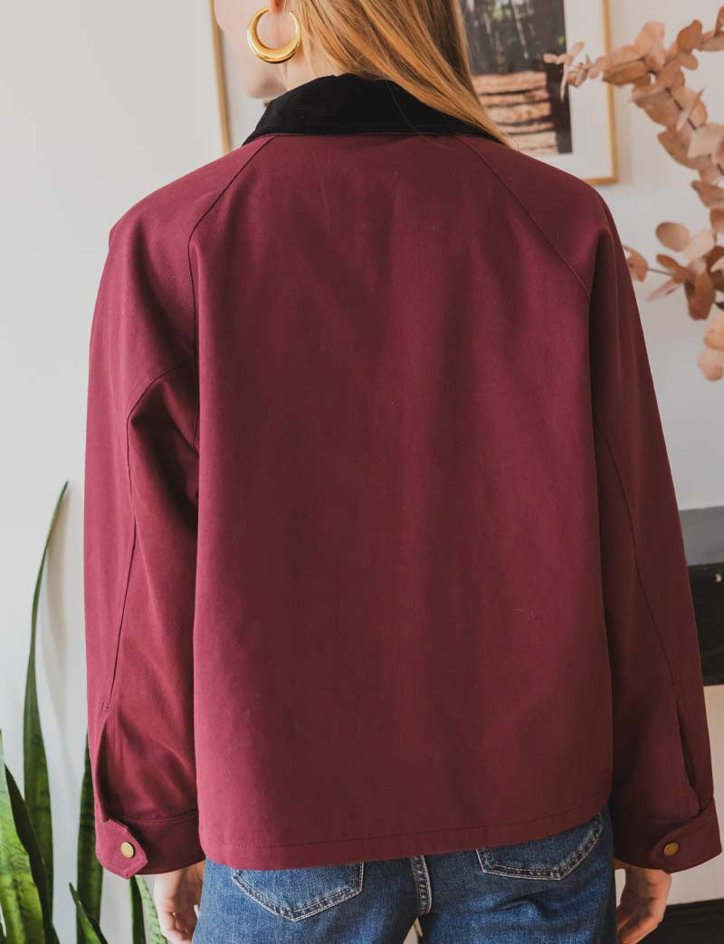 Veste bordeaux Evris