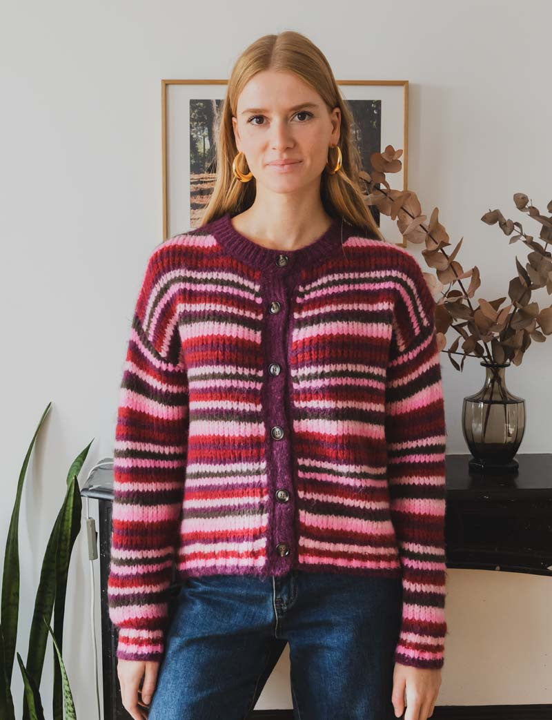 Gilet prune Solal