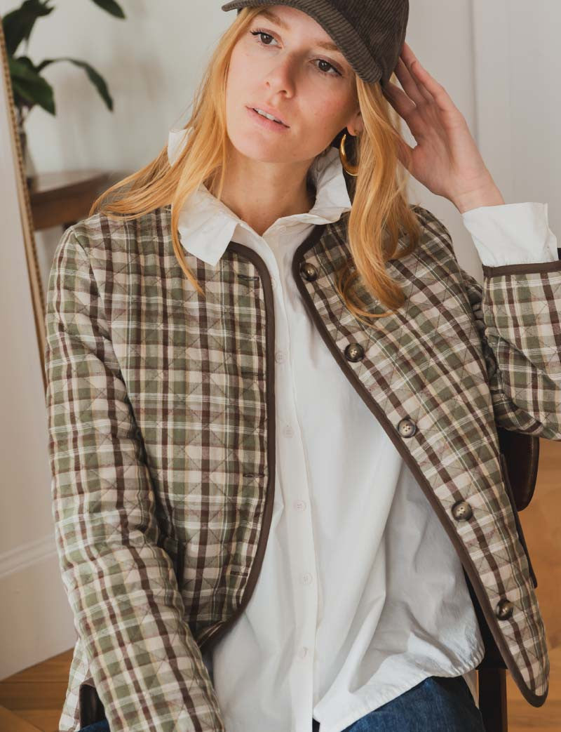 Veste à carreaux Valen