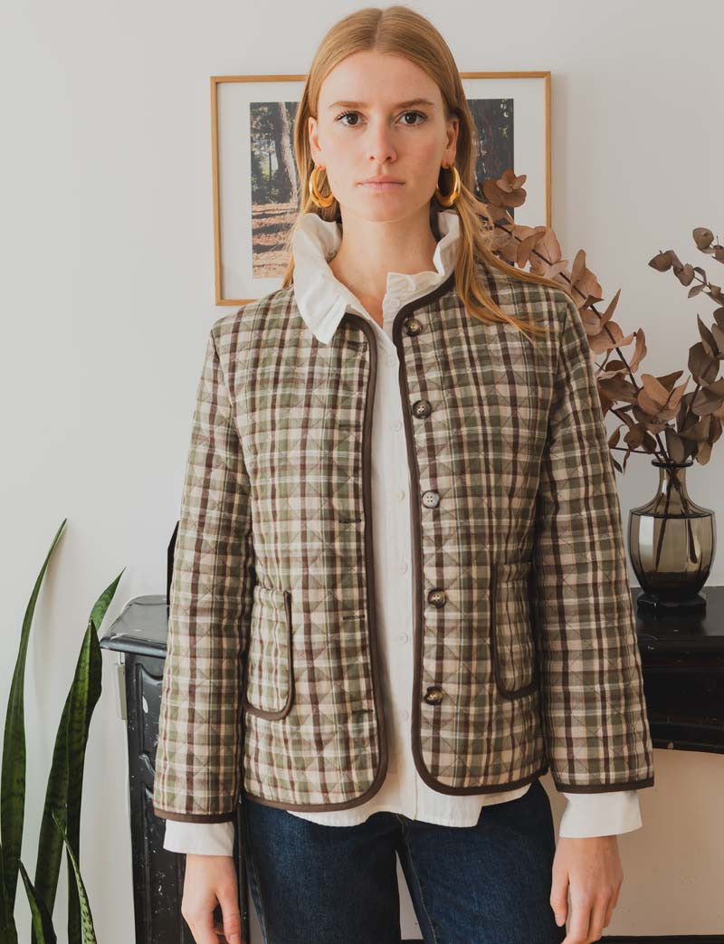 Veste à carreaux Valen