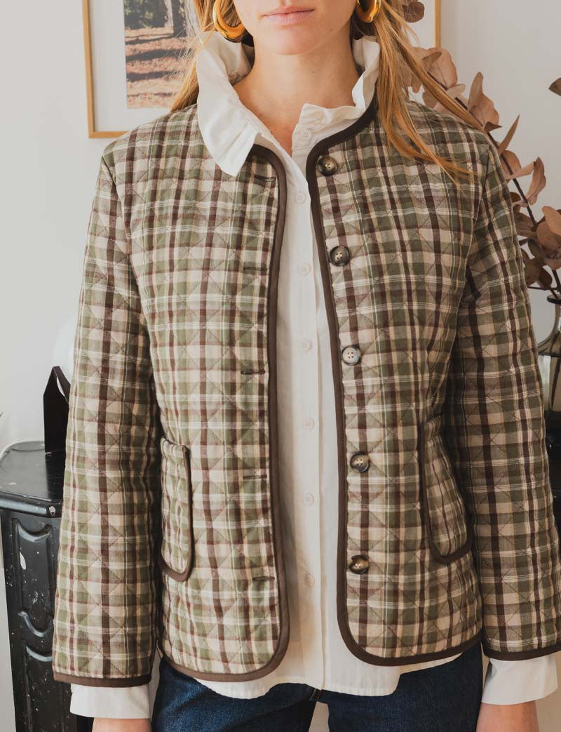 Veste à carreaux Valen