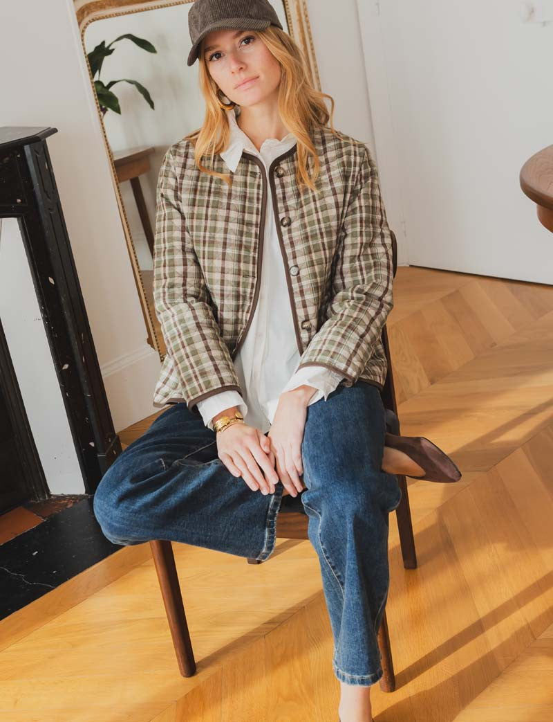 Veste à carreaux Valen
