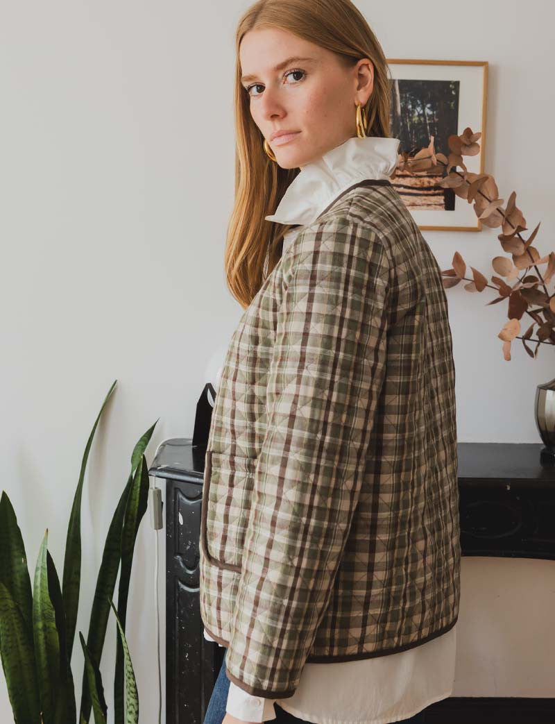 Veste à carreaux Valen