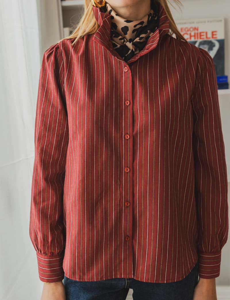 Chemise bordeaux Miran