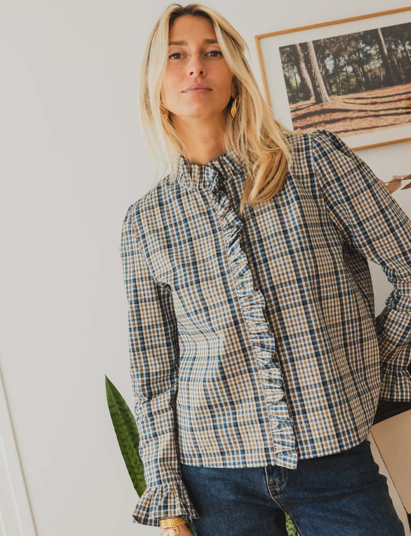 Chemise à carreaux Roberta