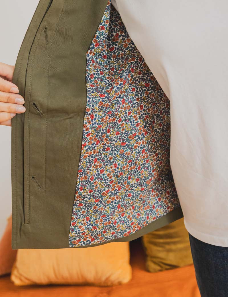 Silvio khaki trench coat